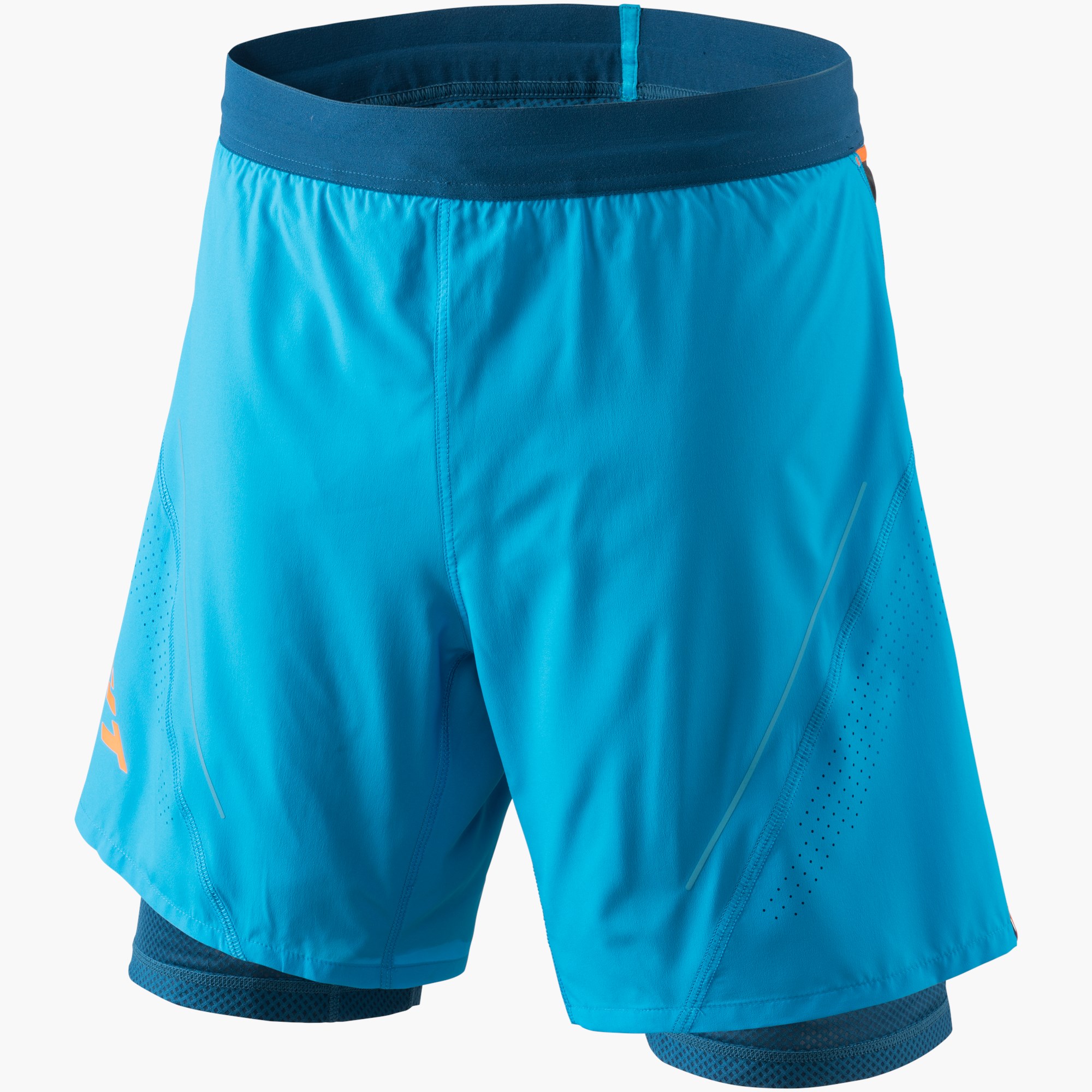 UNDER ARMOUR - Shorts Launch Run 2-in-1 Homme Marine Green/Lime Yel