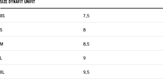 Dynafit Ski Boot Size Chart