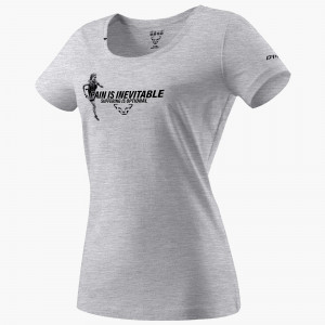 Graphic Melange Cotton T-Shirt Damen 